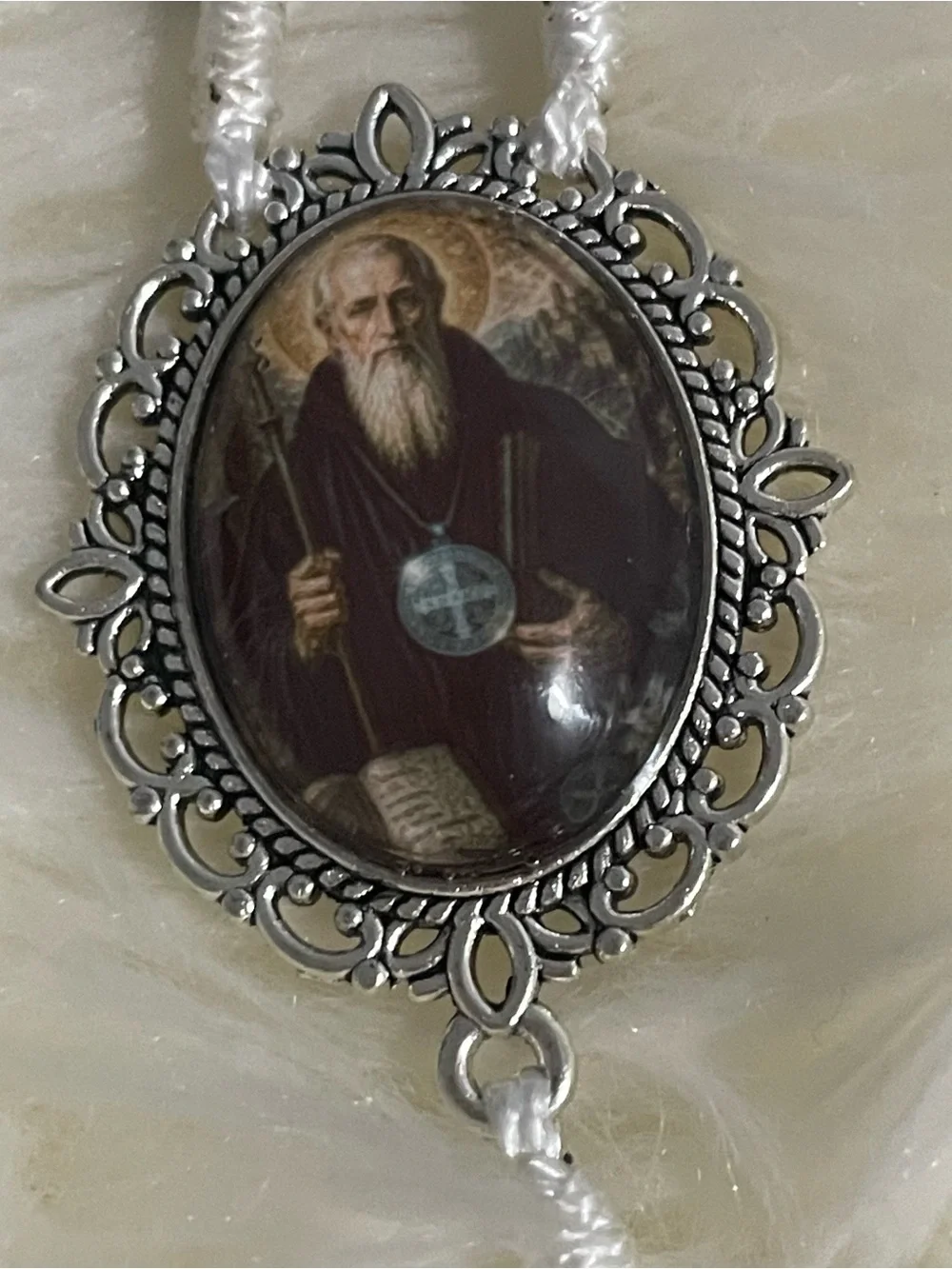 handmade st. benedict rosary | black onyx beads | catholic prayer rosary | st.m